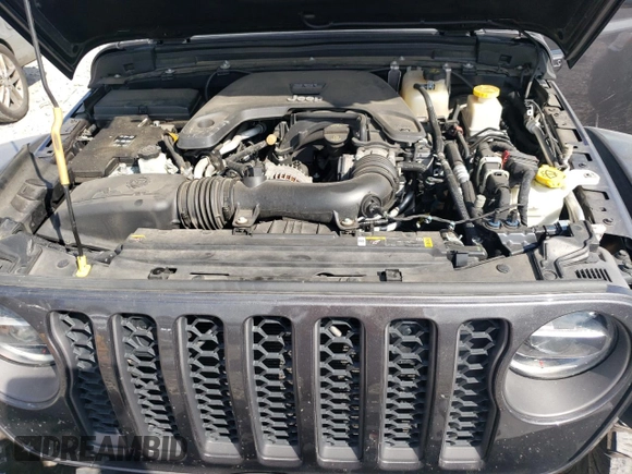 2021 Jeep Gladiator Rubicon with VIN 1C6JJTBG3ML602478, listed as a Copart auction lot 58138705 with 76,759 mi miles and Salvage title. Bid and sale history available at DreamBid. Image 11.