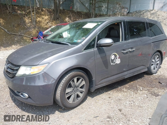 2015 Honda Odyssey Touring Elite with VIN 5FNRL5H93FB106046, listed as a IAAI auction lot 42492096 with 197,575 mi miles and . Bid and sale history available at DreamBid. Image 17.