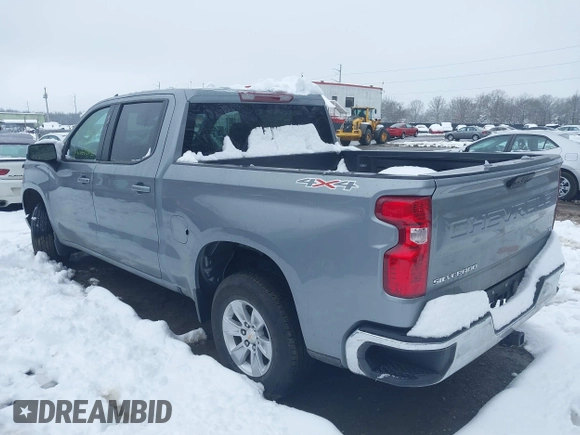 2025 Chevrolet Silverado 1500 with VIN 3GCUKDED2SG147675, listed as a IAAI auction lot 41548947 with 9,738 mi miles and . Bid and sale history available at DreamBid. Image 3.