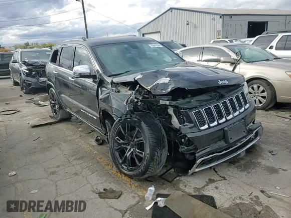 2014 Jeep Grand Cherokee Overland with VIN 1C4RJECG1EC556155, listed as a Copart auction lot 75641034 with 116,549 mi miles and Salvage Title. Bid and sale history available at carsss.com. Image 14.