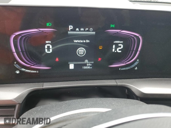 2024 Kia Telluride S with VIN 5XYP6DGC3RG522939, listed as a Copart auction lot 53429365 with 15,836 mi miles and Salvage title. Bid and sale history available at DreamBid. Image 9.