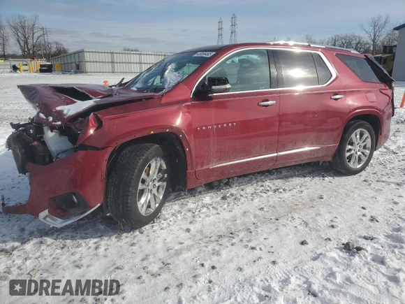 2019 Chevrolet Traverse RS with VIN 1GNEVJKW6KJ227888, listed as a Copart auction lot 45856465 with 0 mi miles and Salvage Title. Bid and sale history available at carsss.com. Image 1.