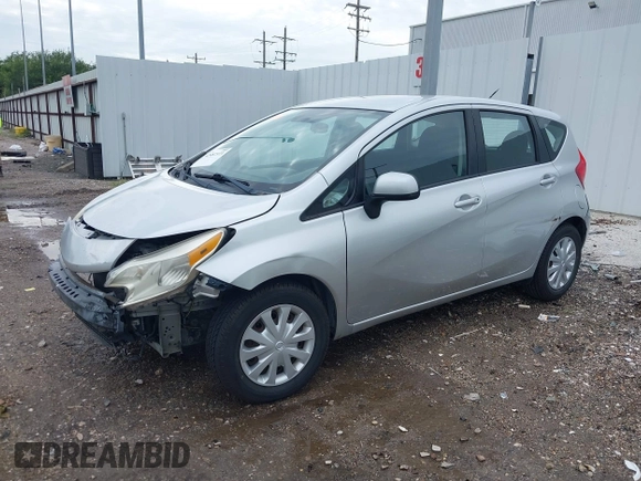 2014 Nissan Note S Plus z VIN 3N1CE2CPXEL432840, wystawiony jako IAAI lot #42487373 z przebiegiem 76 278 mil mil oraz . Historia ofert i sprzedaży dostępna na DreamBid. Obrazek 2.
