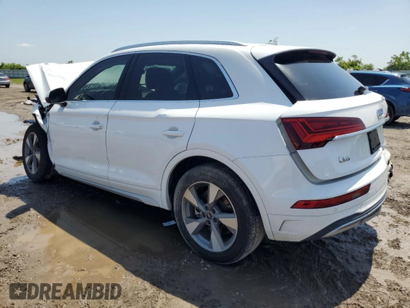 2023 Audi Q5 Premium with VIN WA1ABAFY8P2169578, listed as a Copart auction lot 55917595 with 29,356 mi miles and Salvage title. Bid and sale history available at DreamBid. Image 2.