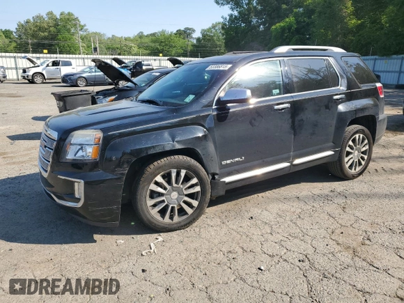 2017 GMC Terrain Denali with VIN 2GKFLRE31H6284173, listed as a Copart auction lot 53386815 with 107,478 mi miles and Salvage title. Bid and sale history available at DreamBid. Image 1.