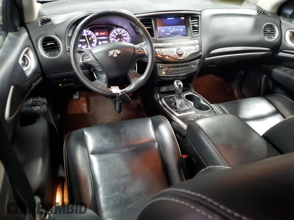 2019 Infiniti QX60 Luxe with VIN 5N1DL0MM7KC567163, listed as a Copart auction lot 49100445 with 89,030 mi miles and Salvage title. Bid and sale history available at DreamBid. Image 8.