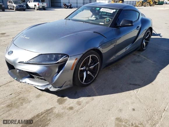 2022 Toyota GR Supra 3.0 with VIN WZ1DB0C05NW047232, listed as a Copart auction lot 40346433 with 15,022 mi miles. Bid and sale history available at carsss.com. Image 1.