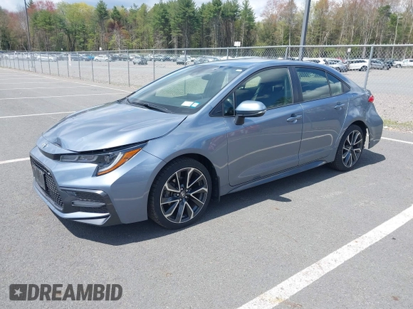 2021 Toyota Corolla SE with VIN JTDS4MCE0MJ077656, listed as a IAAI auction lot 42162598 with 32,714 mi miles and . Bid and sale history available at carsss.com. Image 2.