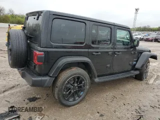 2023 Jeep Wrangler Sahara z VIN 1C4JJXP62PW514489, wystawiony jako Copart lot #51811585 z przebiegiem 39 174 mil mil oraz Szkoda całkowita • Salvage title. Historia ofert i sprzedaży dostępna na DreamBid. Obrazek 3.