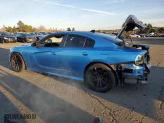2019 Dodge Charger Scat Pack with VIN 2C3CDXGJ3KH518972, listed as a Copart auction lot 86903054 with 53,018 mi miles and Salvage Title. Bid and sale history available at carsss.com. Image 2.
