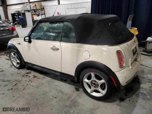 2006 MINI Cooper Convertible S with VIN WMWRH33506TF88840, listed as a Copart auction lot 82576634 with 145,821 mi miles and Non Repairable. Bid and sale history available at carsss.com. Image 2.