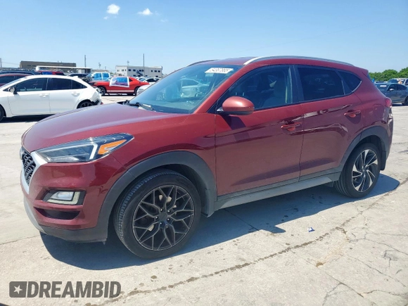 2020 Hyundai Tucson Sport with VIN KM8J33AL8LU163140, listed as a Copart auction lot 54367865 with 135,042 mi miles and Clean title. Bid and sale history available at DreamBid. Image 1.