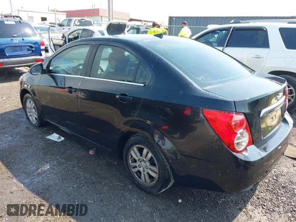 2014 Chevrolet Sonic LT with VIN 1G1JC5SH8E4168554, listed as a IAAI auction lot 42129823 with 276,709 mi miles and . Bid and sale history available at DreamBid. Image 3.