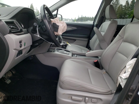 2021 Honda Ridgeline RTL-E with VIN 5FPYK3F71MB016967, listed as a Copart auction lot 53371544 with 34,382 mi miles and Salvage title. Bid and sale history available at DreamBid. Image 7.