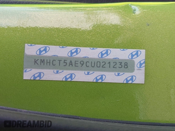 2012 Hyundai Accent GS z VIN KMHCT5AE9CU021238, wystawiony jako IAAI lot #41762650 z przebiegiem 166 287 mil mil oraz . Historia ofert i sprzedaży dostępna na DreamBid. Obrazek 9.