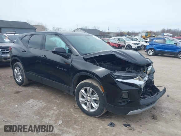 2021 Chevrolet Blazer LT with VIN 3GNKBBRA7MS585269, listed as a IAAI auction lot 41999440 with 59,506 mi miles and . Bid and sale history available at DreamBid. Image 1.