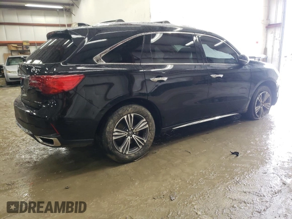 2017 Acura MDX with VIN 5FRYD4H31HB027085, listed as a Copart auction lot 45083345 with 195,042 mi miles and Salvage Title. Bid and sale history available at carsss.com. Image 3.