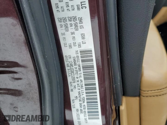 2012 Dodge Durango Citadel z VIN 1C4RDJEG8CC125970, wystawiony jako Copart lot #44002615 z przebiegiem 162 496 mil mil oraz Szkoda całkowita • Salvage title. Historia ofert i sprzedaży dostępna na DreamBid. Obrazek 12.