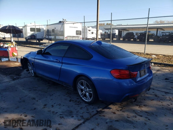 2016 BMW 4 Series 435i with VIN WBA3R1C58GK530177, listed as a Copart auction lot 82661314 with 114,616 mi miles and Salvage title. Bid and sale history available at DreamBid. Image 2.
