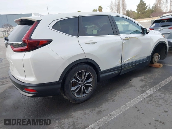 2022 Honda CR-V EX-L with VIN 7FARW1H88NE008348, listed as a IAAI auction lot 41762597 with 22,935 mi miles and . Bid and sale history available at carsss.com. Image 4.