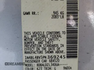 2023 Nissan Altima S with VIN 1N4BL4BV5PN369245, listed as a Copart auction lot 49799045 with 69,943 mi miles and Salvage Title. Bid and sale history available at carsss.com. Image 12.
