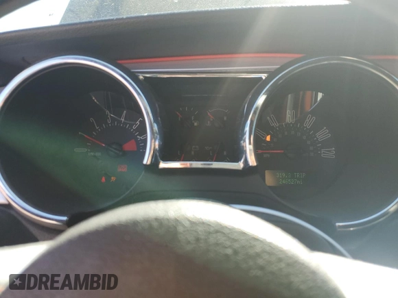 2008 Ford Mustang Deluxe with VIN 1ZVHT80N185141787, listed as a Copart auction lot 46249105 with 246,527 mi miles and Salvage title. Bid and sale history available at DreamBid. Image 9.