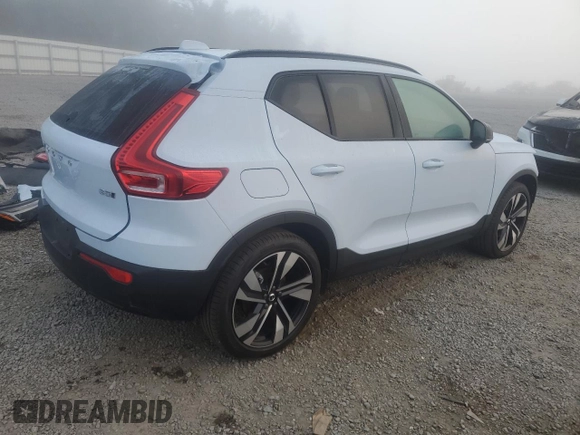 2024 Volvo XC40 Plus Dark Theme with VIN YV4L12UL3R2241057, listed as a Copart auction lot 43803265 with 9,396 mi miles and Salvage title. Bid and sale history available at DreamBid. Image 3.