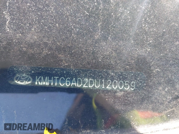 2013 Hyundai Veloster w/Black Int with VIN KMHTC6AD2DU120059, listed as a IAAI auction lot 42355902 with 81,221 mi miles and . Bid and sale history available at DreamBid. Image 12.