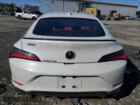 2025 Acura Integra w/A-Spec Package with VIN 19UDE4H32SA002498, listed as a Copart auction lot 45853415 with 22,493 mi miles and Salvage title. Bid and sale history available at DreamBid. Image 6.