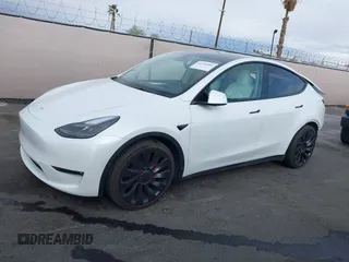 2023 Tesla Model Y Performance with VIN 7SAYGDEFXPF589477, listed as a IAAI auction lot 41936981 with 28,993 mi miles and . Bid and sale history available at DreamBid. Image 15.