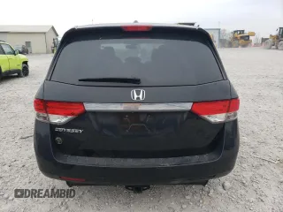 2014 Honda Odyssey EX-L with VIN 5FNRL5H65EB061079, listed as a Copart auction lot 48259855 with 126,498 mi miles and Salvage Title. Bid and sale history available at DreamBid. Image 6.