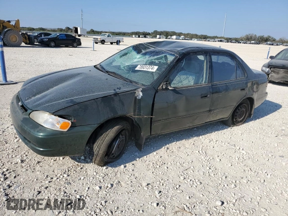 2000 Toyota Corolla VE with VIN 1NXBR12E5YZ387383, listed as a Copart auction lot 78931374 with 162,008 mi miles and Salvage title. Bid and sale history available at DreamBid. Image 1.