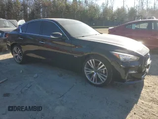 2018 Infiniti Q50 3.0t LUXE with VIN JN1EV7AR6JM440783, listed as a Copart auction lot 46098645 with 60,221 mi miles and Salvage Title. Bid and sale history available at carsss.com. Image 4.