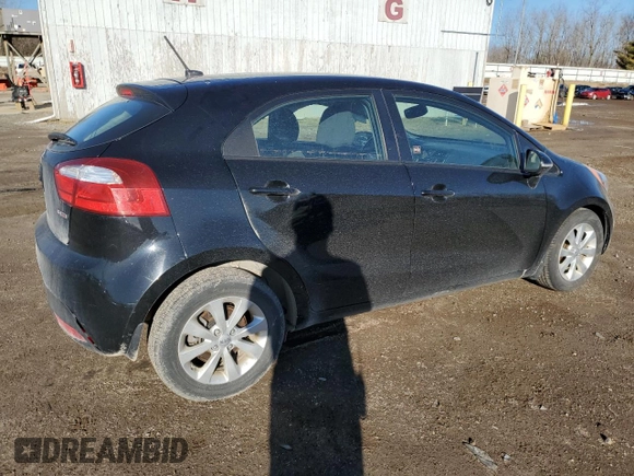 2015 Kia Rio EX with VIN KNADN5A31F6456357, listed as a Copart auction lot 48820165 with 108,865 mi miles and Clean Title. Bid and sale history available at carsss.com. Image 3.