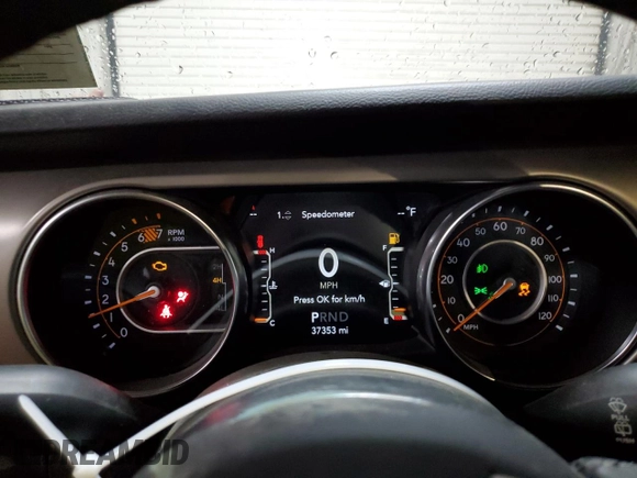 2020 Jeep Wrangler Unlimited Sport S z VIN 1C4HJXDN4LW347458, wystawiony jako Copart lot #52191705 z przebiegiem 37 353 mil mil oraz Szkoda całkowita • Salvage title. Historia ofert i sprzedaży dostępna na DreamBid. Obrazek 9.