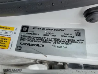 2022 Chevrolet Spark 1LT with VIN KL8CD6SA4NC021765, listed as a Copart auction lot 48881135 with 36,098 mi miles and Salvage Title. Bid and sale history available at carsss.com. Image 15.