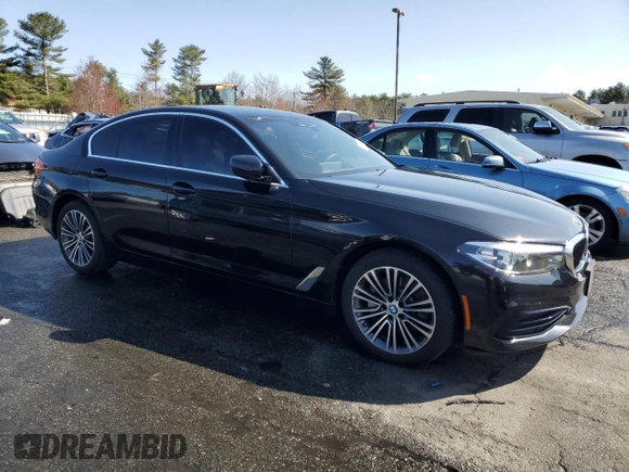 2019 BMW 5 Series 530i xDrive with VIN WBAJA7C54KWW23037, listed as a Copart auction lot 51291755 with 23,456 mi miles and Salvage Title. Bid and sale history available at DreamBid. Image 4.