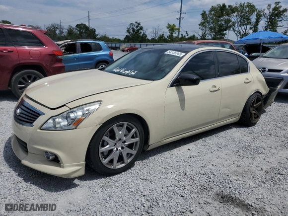 2013 Infiniti G37 Sedan Journey with VIN JN1CV6AP0DM713754, listed as a Copart auction lot 54135185 with 126,986 mi miles and Salvage Title. Bid and sale history available at carsss.com. Image 1.