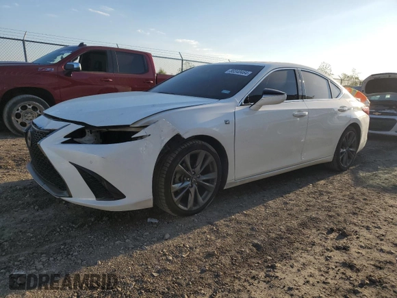 2021 Lexus ES with VIN 58AGZ1B19MU082667, listed as a Copart auction lot 80340464 with 82,447 mi miles and Salvage Title. Bid and sale history available at carsss.com. Image 1.