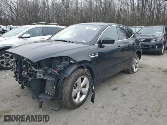 2018 Jaguar E-Pace R-Dynamic S with VIN SADFT2GX5J1Z32484, listed as a Copart auction lot 44236615 with 49,029 mi miles and Salvage Title. Bid and sale history available at DreamBid. Image 1.