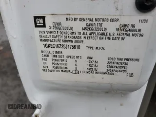 2005 GMC Yukon XL SLE z VIN 1GKEC16Z25J175610, wystawiony jako Copart lot #51051785 z przebiegiem 271 619 mil mil oraz Szkoda całkowita • Salvage title. Historia ofert i sprzedaży dostępna na DreamBid. Obrazek 13.