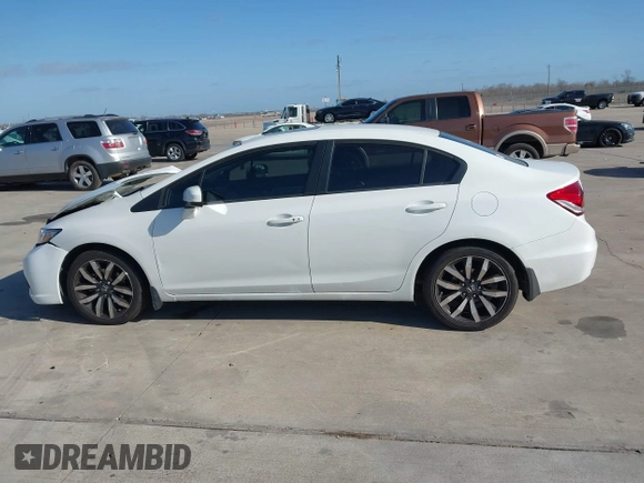 2014 Honda Civic Sedan EX-L with VIN 19XFB2F95EE011158, listed as a IAAI auction lot 41776101 with 1 mi miles. Bid and sale history available at carsss.com. Image 14.