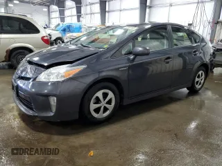2013 Toyota Prius One with VIN JTDKN3DUXD1649944, listed as a Copart auction lot 52382095 with 233,680 mi miles and Salvage Title. Bid and sale history available at carsss.com. Image 1.