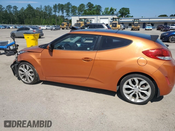 2012 Hyundai Veloster w/Black Int with VIN KMHTC6AD3CU053227, listed as a Copart auction lot 56276315 with 142,081 mi miles and Clean title. Bid and sale history available at DreamBid. Image 2.