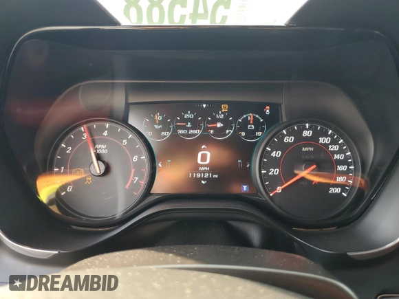 2016 Chevrolet Camaro 2SS with VIN 1G1FG1R79G0184580, listed as a Copart auction lot 54588775 with 119,121 mi miles and Salvage title. Bid and sale history available at DreamBid. Image 9.