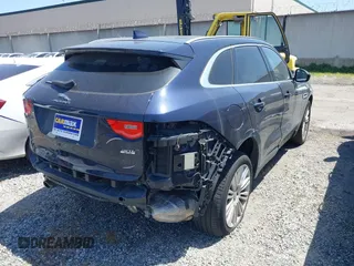 2018 Jaguar F-Pace 30t Portfolio with VIN SADCN2GX4JA284441, listed as a IAAI auction lot 41758867 with 113,302 mi miles and . Bid and sale history available at DreamBid. Image 4.