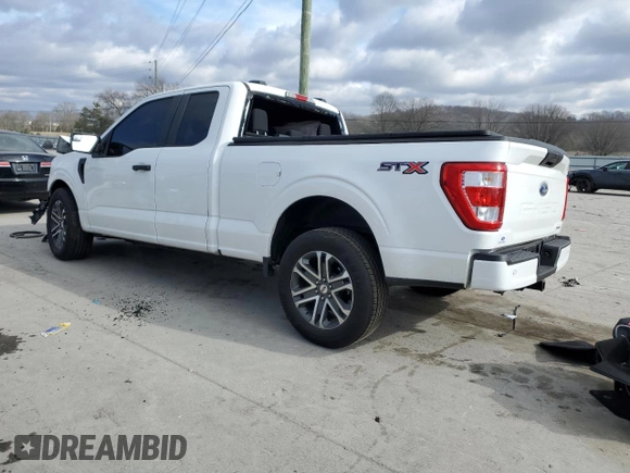 2023 Ford F-150 XL with VIN 1FTEX1CP7PKG12159, listed as a Copart auction lot 86476084 with 5,505 mi miles and Salvage title. Bid and sale history available at DreamBid. Image 2.