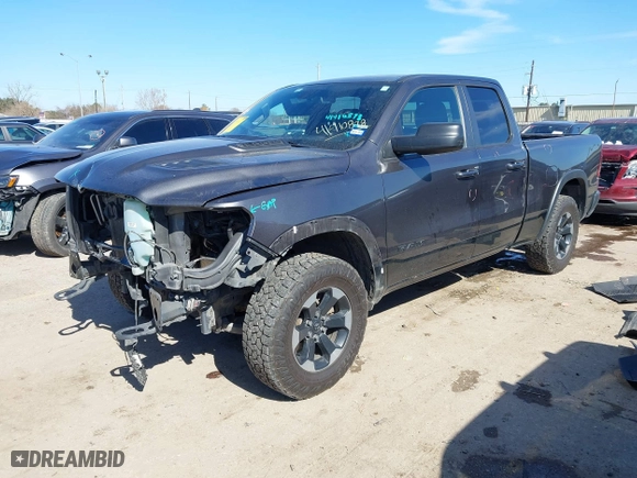 2019 Ram 1500 Rebel with VIN 1C6SRFET7KN861046, listed as a IAAI auction lot 41410878 with 110,626 mi miles. Bid and sale history available at carsss.com. Image 18.