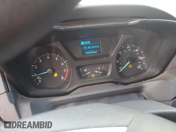 2015 Ford Transit Cargo with VIN 1FTNR1YM3FKA41244, listed as a Copart auction lot 48380255 with 34,640 mi miles and Salvage title. Bid and sale history available at DreamBid. Image 9.
