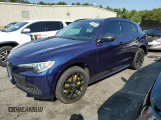 2021 Alfa Romeo Stelvio Ti z VIN ZASPAKBN3M7D09515, wystawiony jako Copart lot #69403444 z przebiegiem Nie podano mil oraz Nie do naprawy • Non repairable. Historia ofert i sprzedaży dostępna na DreamBid. Obrazek 1.